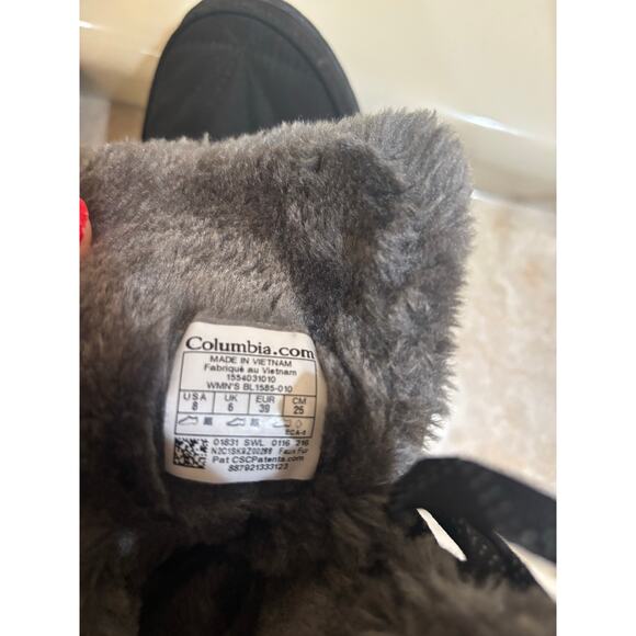 Columbia all weather boots black size 8 women's - Picture 5 of 8